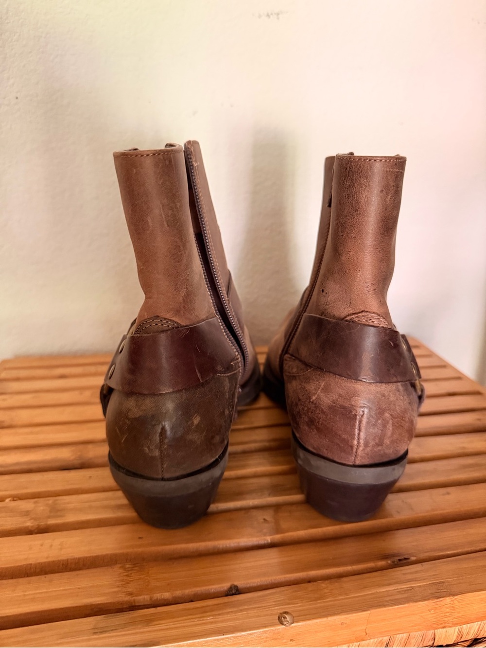 Square toe moto boots - Picture 5 of 13